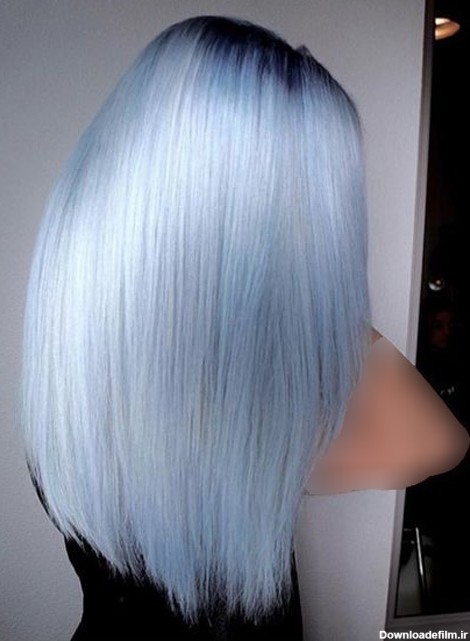 رنگ مو آبی یخی پسرانه