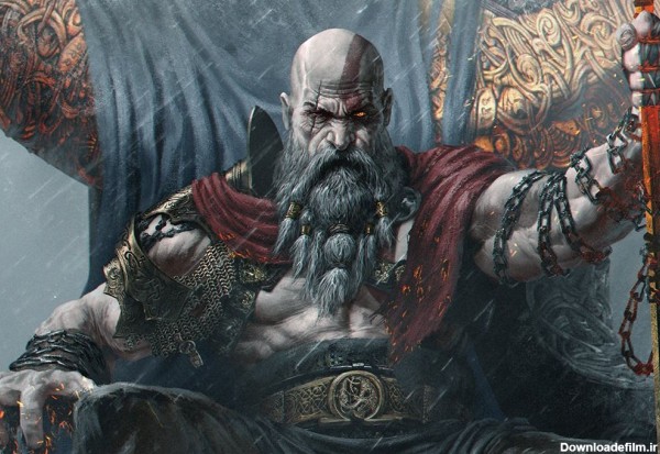 تصویر طرح اولیه کریتوس در بازی God of War خدای جنگ