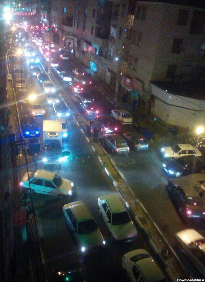 تصاویر خیابان های تهران پس از زلزله نیمه شب