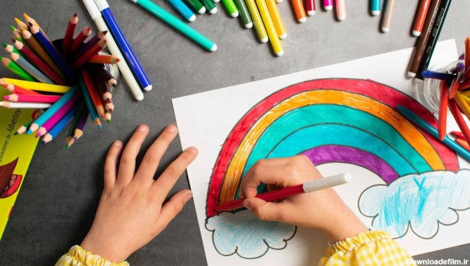 روان‌شناسی رنگین‌کمان در نقاشی کودکان