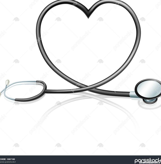 مفهوم سلامت قلب گوشی پزشکی که شکل قلب را تشکیل می دهد 1067190