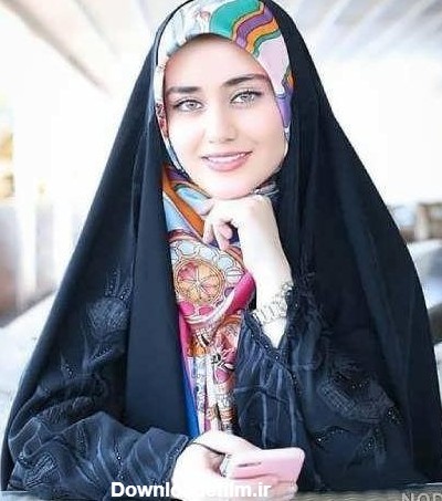 عکس دختر چشم آبی ایرانی با حجاب