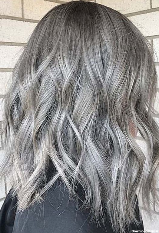 مدل رنگ موی قهوه ای خاکستری