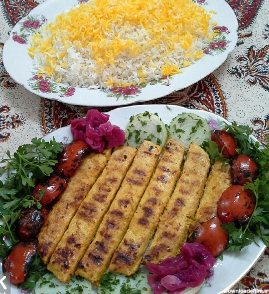 عکس تزیین سفره غذای ایرانی