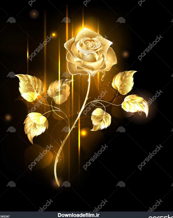 عکس گل طلایی برای پروفایل