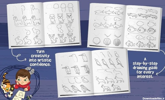 آموزش نقاشی ساده به کودکان 5 ، 6 ،7 ، 8 و 9 ساله - بلد میرزا