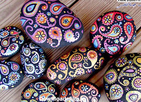 ایده های جالب و زیبا برای نقاشی روی سنگ