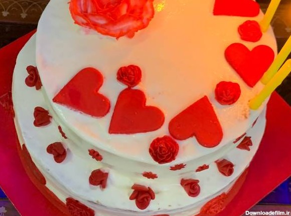 طرز تهیه کیک تولد سالگرد ازدواج و...🎂🍰 ساده و خوشمزه توسط Sarina ...