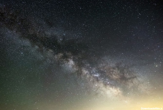 عکس زمینه کهکشان از آسمان شب پس زمینه | والپیپر گرام