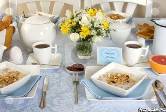 میز های صبحانه ی رمانتیک و زیبا