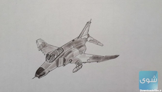 نقاشی جنگنده فانتوم / نقاشی جنگنده اف 4