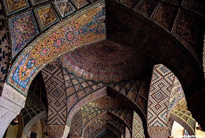 زیبایی سقف مسجد نصیر الملک