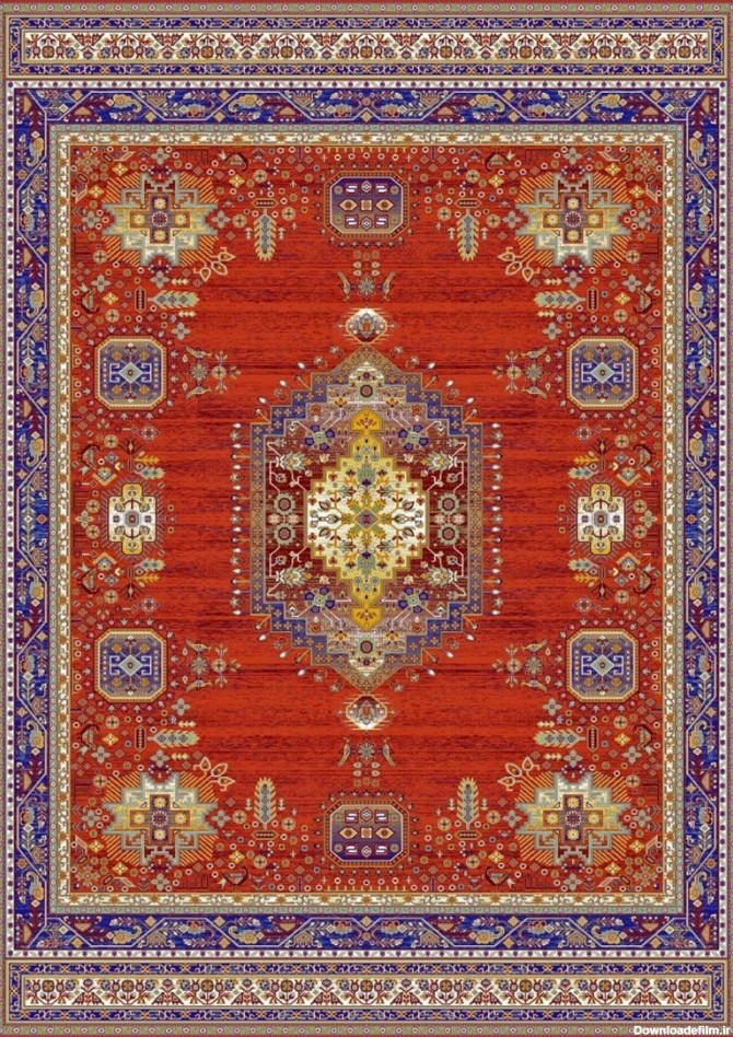 فرش ستاره کویر یزد کلکسیون شاهکار نوین کد N120 زمینه 2549