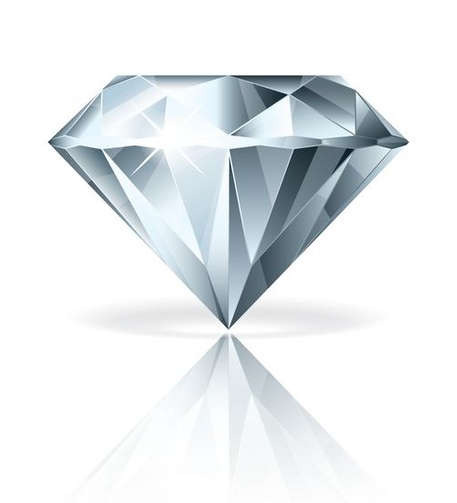 الماس جدا شده در سفید عکس واقعی تصویر برداری 1090953