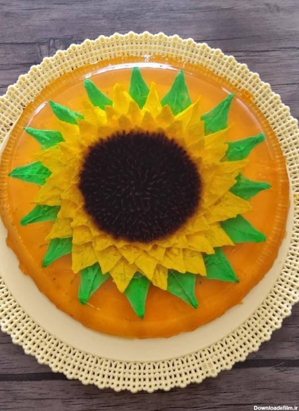 ژله تزریقی گل آفتابگردان..... | سرآشپز پاپیون