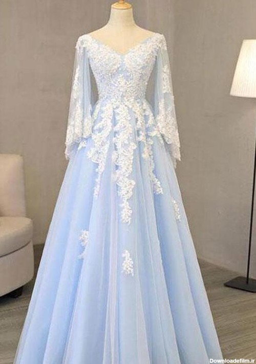 مدل لباس مجلسی با پارچه گیپور گل برجسته زیبا شیک و جدید