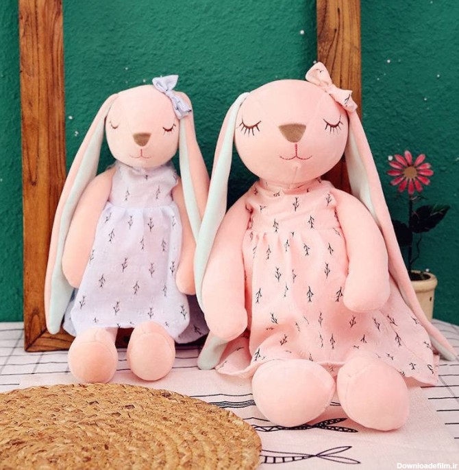 قیمت و خرید عروسک طرح خرگوش مدل ناز ارتفاع 65 سانتی‌متر
