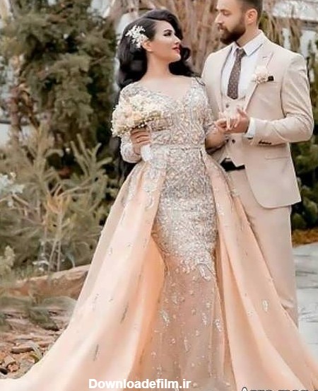 عکس لباس عروس و داماد شیک