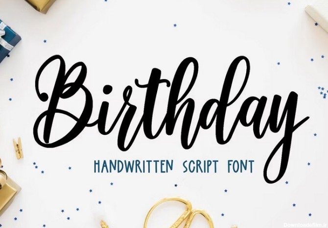انواع فونت انگلیسی تولدت مبارک زیبا Happy birthday Font