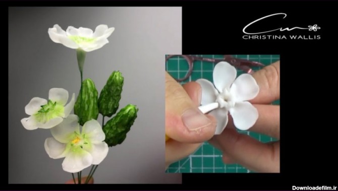 آموزش گل چینی/ پرسلان / گل های کوچک پرکننده بدون نیاز به کاتر/ زبان انگلیسی