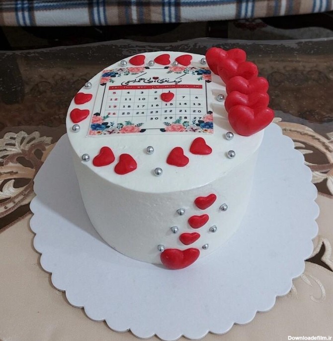 کیک عاشقانه کیک تولد عاشقانه کیک تولد همسر