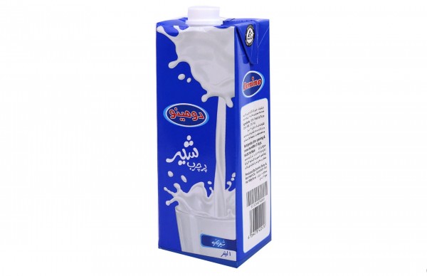 خرید شیر پاستوریزه پرچرب دومینو مقدار 1 لیتر - عمده و خرده - وان دی آف