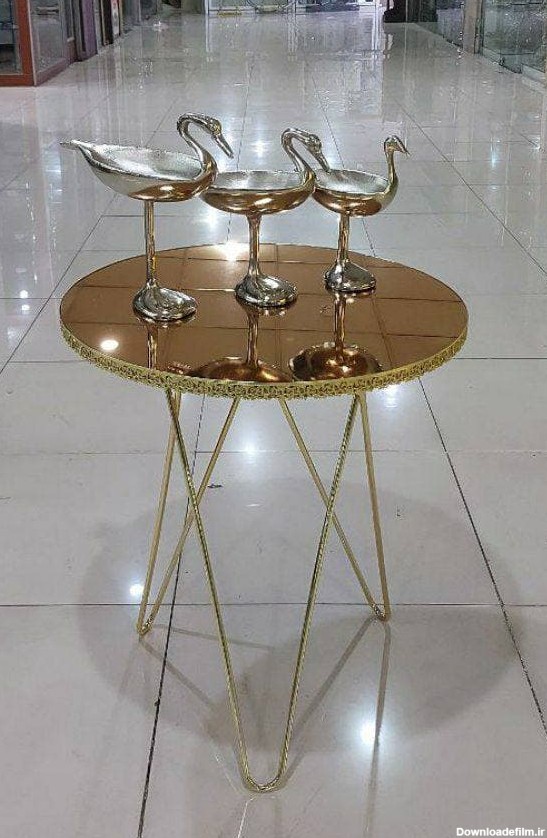 میز خاطره فلزی با رویه شیشه بسیار با کیفیت و عالی - در فروشگاه ...