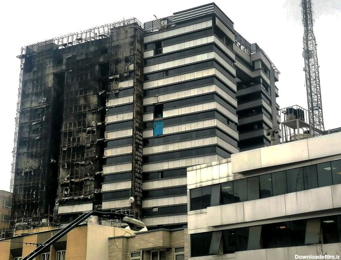 ساختمان در آتش سوخته بیمارستان گاندی ۲ روز بعد از حادثه/ عکس ...