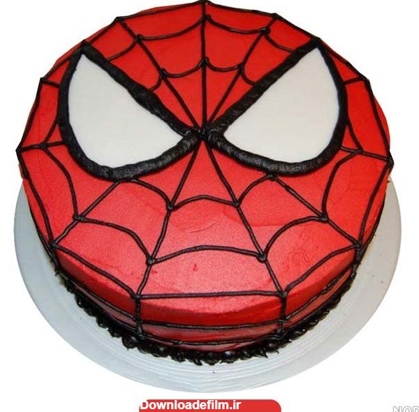 عکس کیک تولد پسرانه مرد عنکبوتی