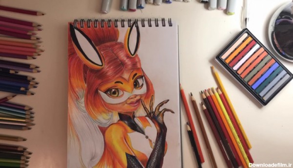 طراحی و نقاشی از آلیا ( روباه قرمز ) :: میراکلس لیدی باگ
