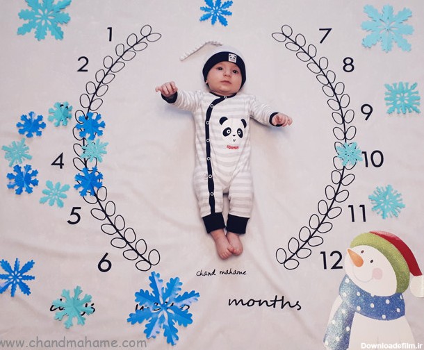 ایده‌های خلاقانه عکس نوزاد در زمستان - مجله چند ماهمه