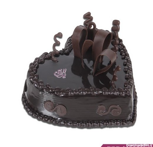 سفارش کیک آنلاین - کیک عاشقانه قلب شکلاتی | کیک آف