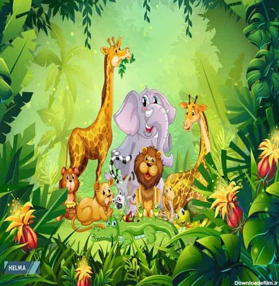 پوستر کودک حیوانات جنگل کد P0111 - دکوشنل