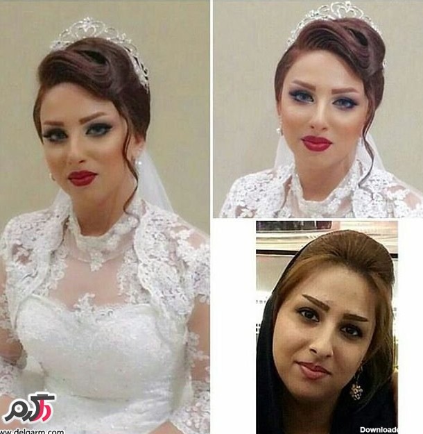 11 عکس مدل آرایش عروس ایرانی جدید 2018 - 96