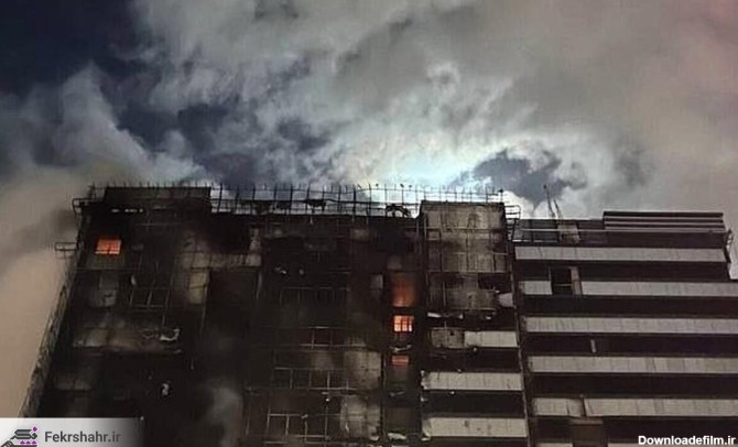 عکس/ آخرین تصویر از بیمارستان گاندی تهران پس از آتش‌سوزی
