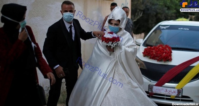 عروس و داماد فلسطینی در غزه با ماسک+عکس | روز نو نوشته عروس - نکس ...