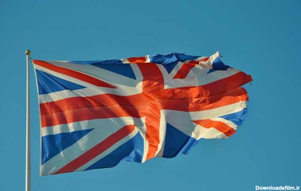 عکس پرچم برافراشته بریتانیا