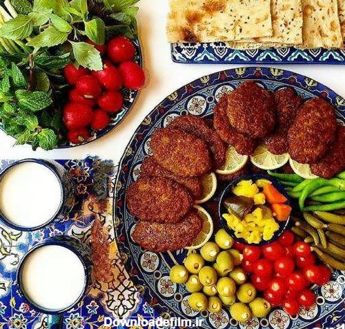 مدل تزیین غذای ایرانی