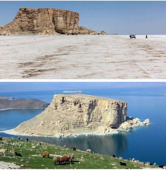 عکسی از دریاچه ارومیه که شاید گریه‌تان بگیرد - خبرآنلاین