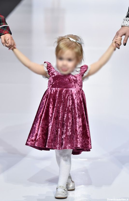 مدل لباس دخترانه بچه گانه با پارچه کبریتی