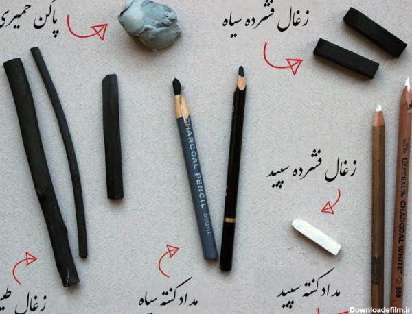 عکس سیاه قلم مداد