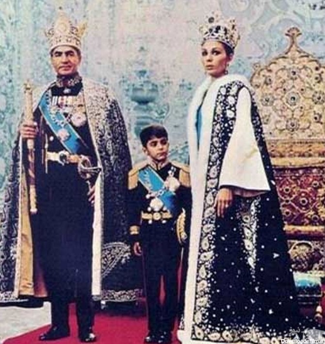 عکس رضا شاه و همسرش