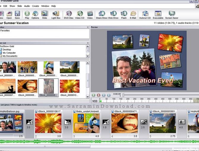 نرم افزار ساخت کلیپ با عکس (برای ویندوز) - Photodex ProShow Gold ...