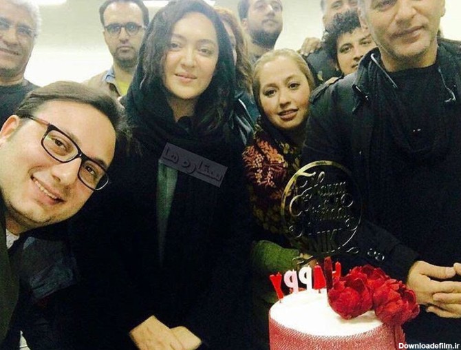جشن تولد نیکی کریمی در پشت صحنه فیلم «آذر» +عکس