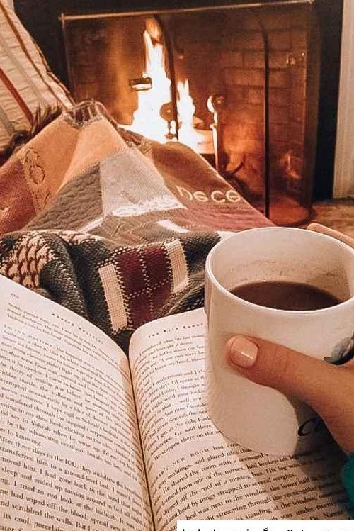 عکس چای و زمستان