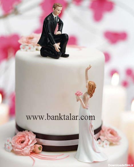 مجسمه های تزئین کیک عروسی و نامزدی بسیار زیبا و جالب