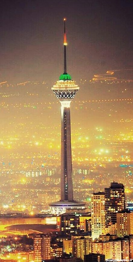 نمایی زیبا از برج میلاد/تهران ایران - عکس ویسگون