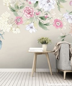 پوستر دیواری نقاشی گل ها مدل BCW415-1