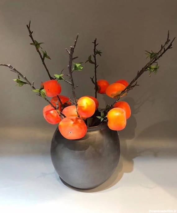 شاخه میوه مصنوعی مدل خرمالو - گل 1001