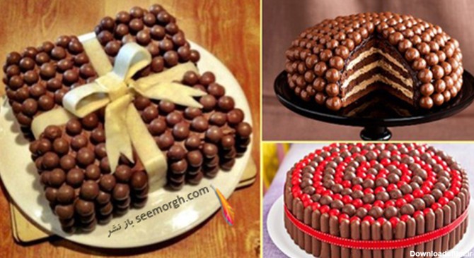 ایده هایی برای تزیین کیک با شکلات، ماکارون رنگی و اسمارتیز+ عکس ...